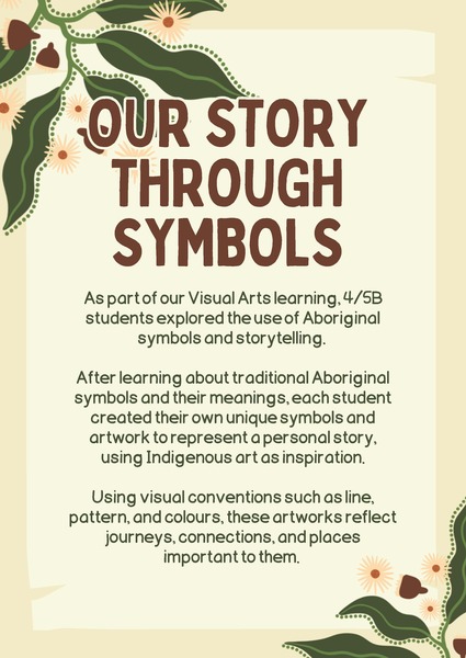 aboriginal symbol artwork display